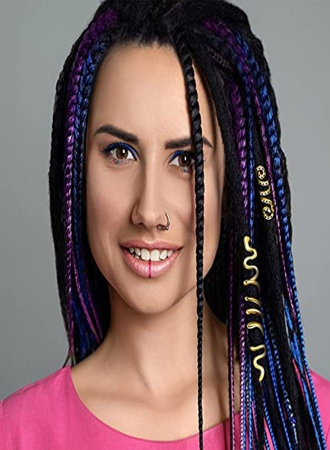 Jutom 12 Pcs Celtic Hair Jewelry - Alloy Dreadlock Accessories, Loc Coil Jewels, Hair Cuffs, Snake Clips for Women and Girls (Gold, Vintage Style) - Image 2