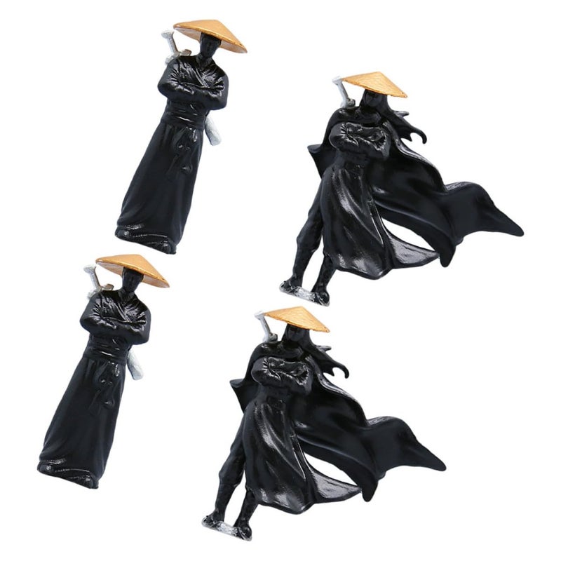 Plastic Miniature Chinese Fighter Figurines For Bonsai Terrarium Garden Decor - Image 2