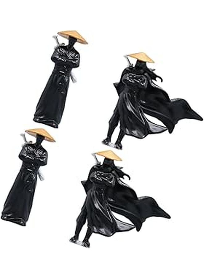 Plastic Miniature Chinese Fighter Figurines For Bonsai Terrarium Garden Decor - Image 1