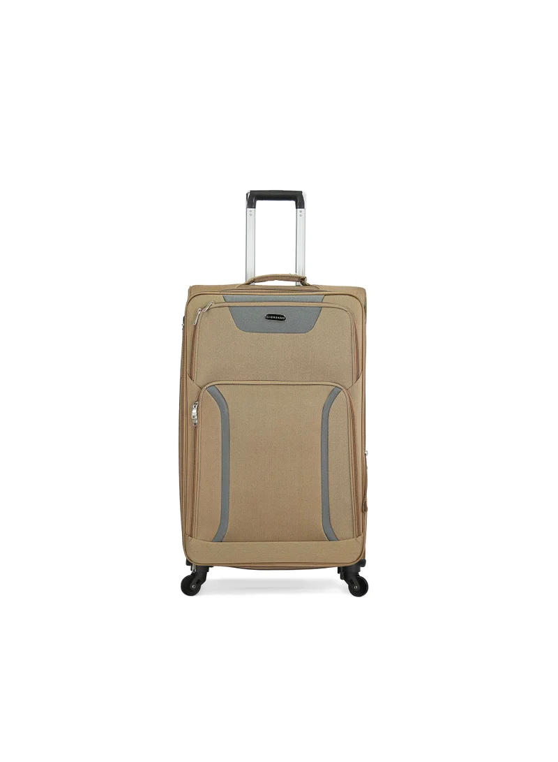 جيوردانو Giordano Trolley Bags 3 PCS Set Softside Spinners Beige