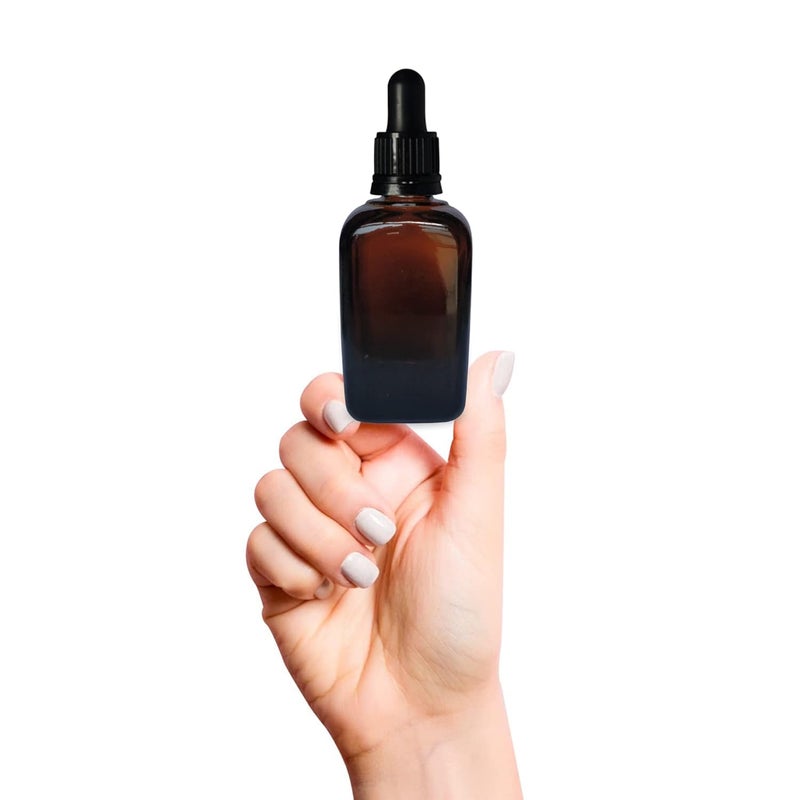 Devinez (Pack of 2) Multipurpose Refillable Amber Square Shape Glass Bottle, 15 ml with Black Glass Dropper for Cosmetics, Serum, Essential Oils, Blends, Skin Care, Travel, Toners & DIY - Image 2