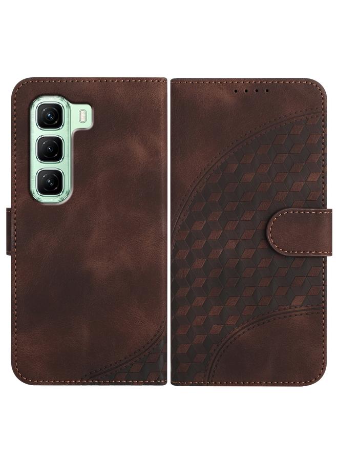 S-TOP Case For Infinix Hot 50 4G Elephant Head Embossed Phone Leather Case with Lanyard - Image 1