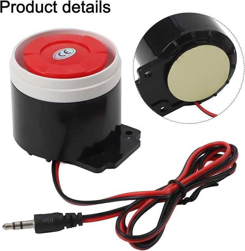 120dB Wired Indoor Siren Alarm DC 12V Plastic Metal Construction for Home Business Security - Image 5