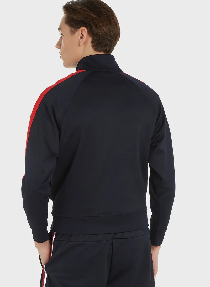 Tommy Hilfiger Sport Global Stripe Tape 1/2 Zip Hoodie