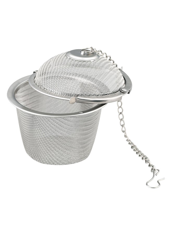 AL SANIDI Teapot strainer Stainless steel tea Filter Silver medium  - Image 3