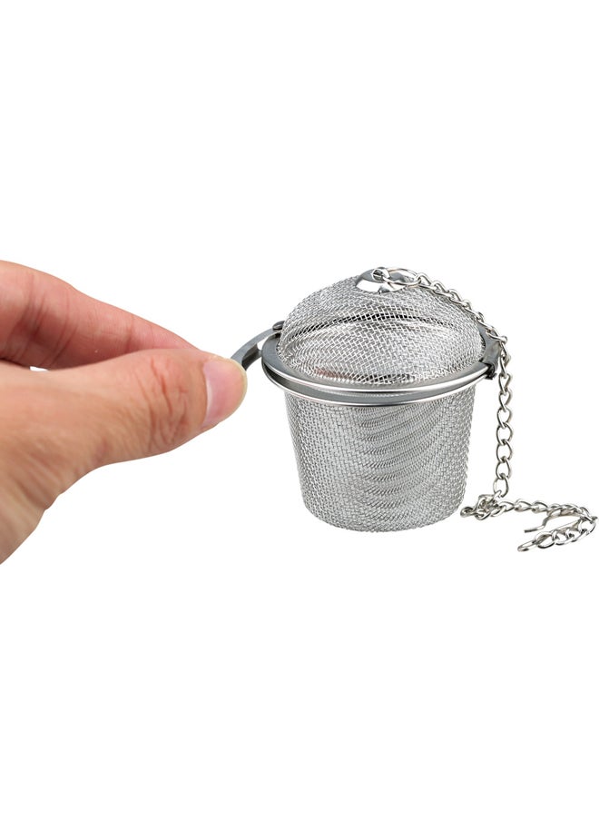 AL SANIDI Teapot strainer Stainless steel tea Filter Silver medium  - Image 5
