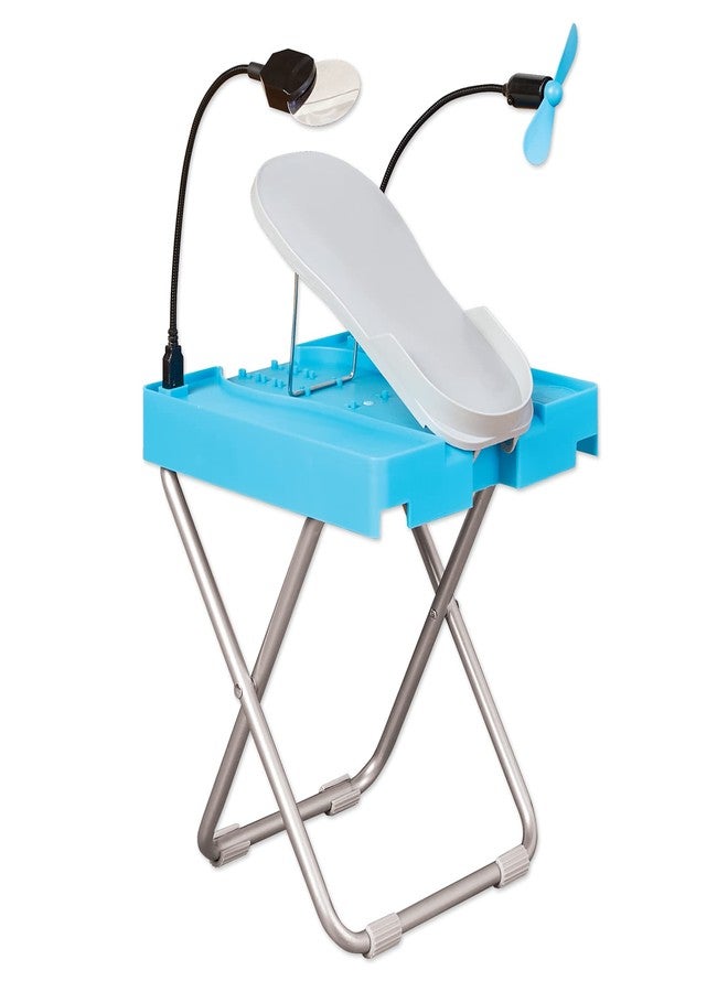 Salon Step The Beauty Footrest for Easy at-Home Pedicures, Treat Your Feet, No More Bending or Stretching with LED Magnifier, Drying Fan, Adjustable Foot Rest, Non-Slip Sturdy Legs & Built-in Storage - Image 2