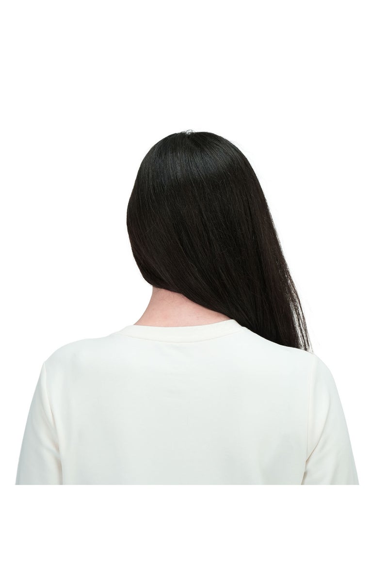 جيوردانو تي شيرت قطن نسائي أبيض بأكمام ثلاثة أرباع - Image 5