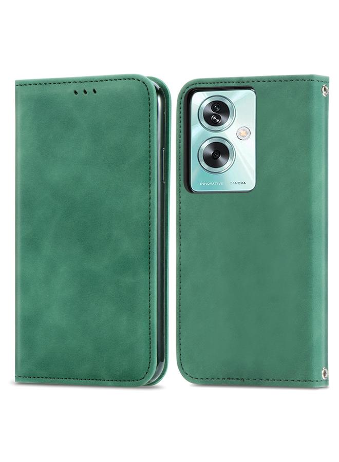 S-TOP Case For OPPO A79 5G Retro Skin Feel Magnetic Flip Leather Phone Case - Image 3