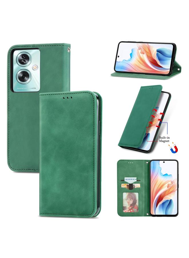 S-TOP Case For OPPO A79 5G Retro Skin Feel Magnetic Flip Leather Phone Case - Image 1
