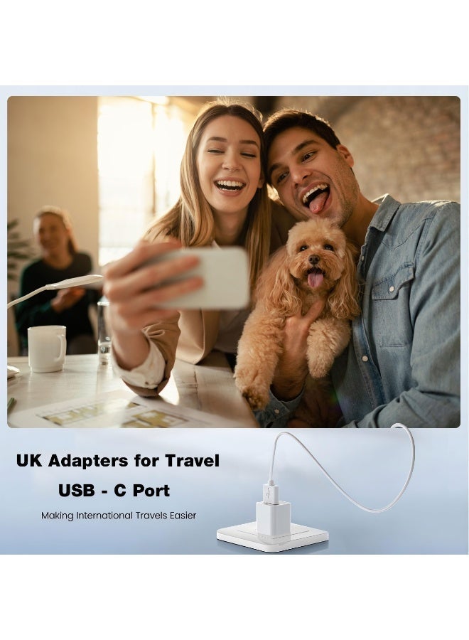 غولو شاحن سريع 20 واط لأجهزة آيفون | محول شاحن جداري سريع USB-C مع كابل USB-C إلى Lightning بطول 1 متر، متوافق مع أجهزة آيفون 14/14 برو/14 برو ماكس/13/12/SE 2020/11/XR/XS ماكس/X/آيباد - Image 3