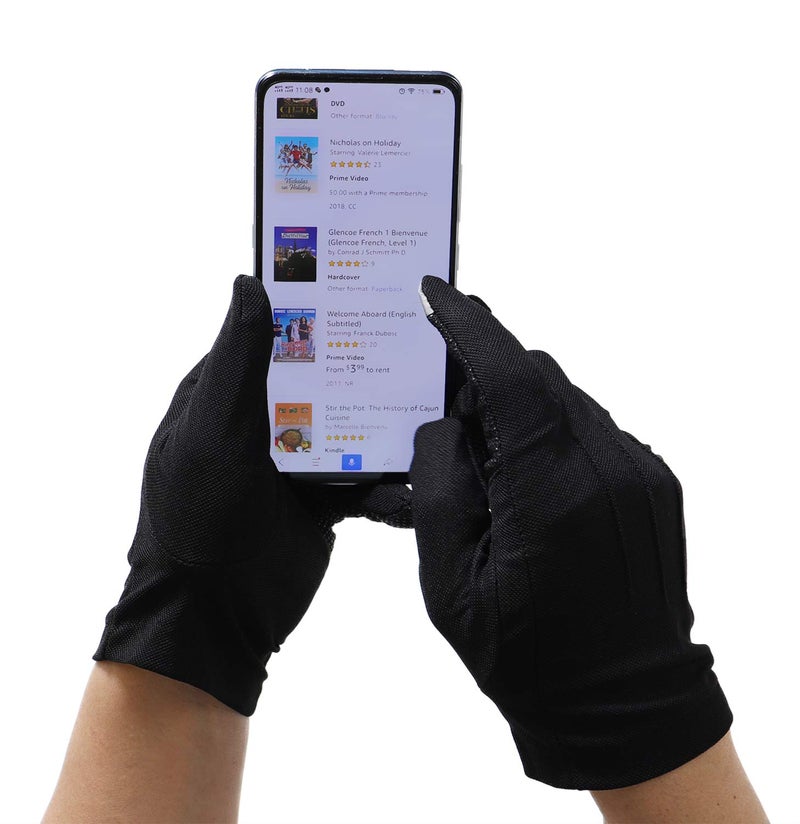 Bienvenu Driving Gloves for Men, Non Slip Touchscreen, Summer Sun Protection Gloves, Khaki - Image 3
