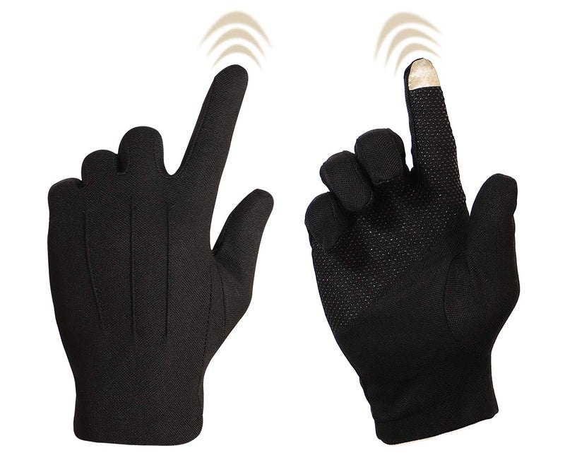 Bienvenu Driving Gloves for Men, Non Slip Touchscreen, Summer Sun Protection Gloves, Khaki - Image 1