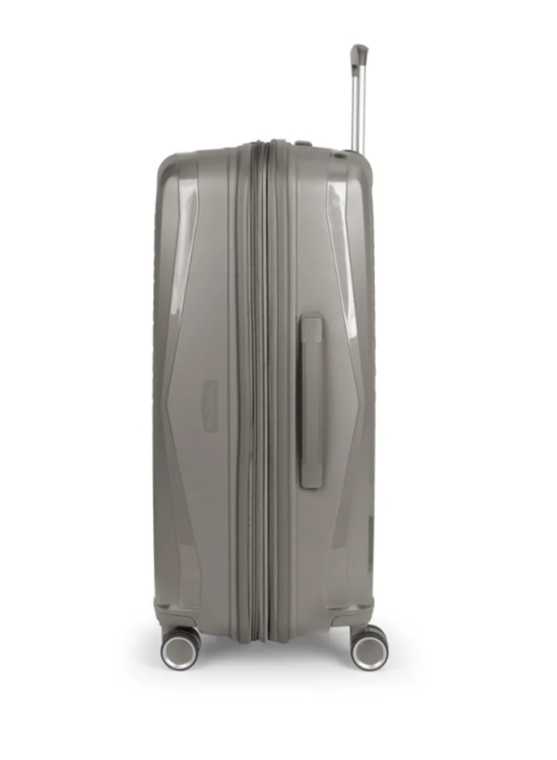 GABOL Gabol Queens Luggage ABS + PP Hardshell Clearance Luggage bag Hardside Lightweight Durable Carry On Suitcase Sets, Spinner Wheels, TSA Lock 20/24/28in Color CHAMPAGNE