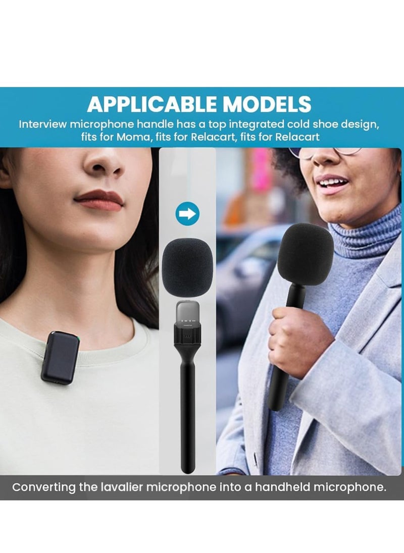 ELTRAZONE Wireless Microphone Adapter for DJI Mic 2 – Handheld Mount Compatible with Wireless Interview Microphone Systems – Perfect for Vlogs, Podcasts, Interviews, and Professional Audio Recording – Easy Setup & Clear Sound Capture  - Image 3