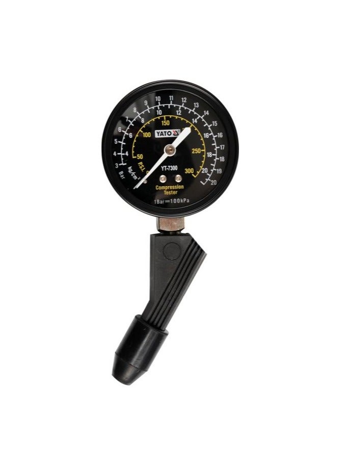 YATO Flex - Drive Compression Tester with Rubber Adaptor