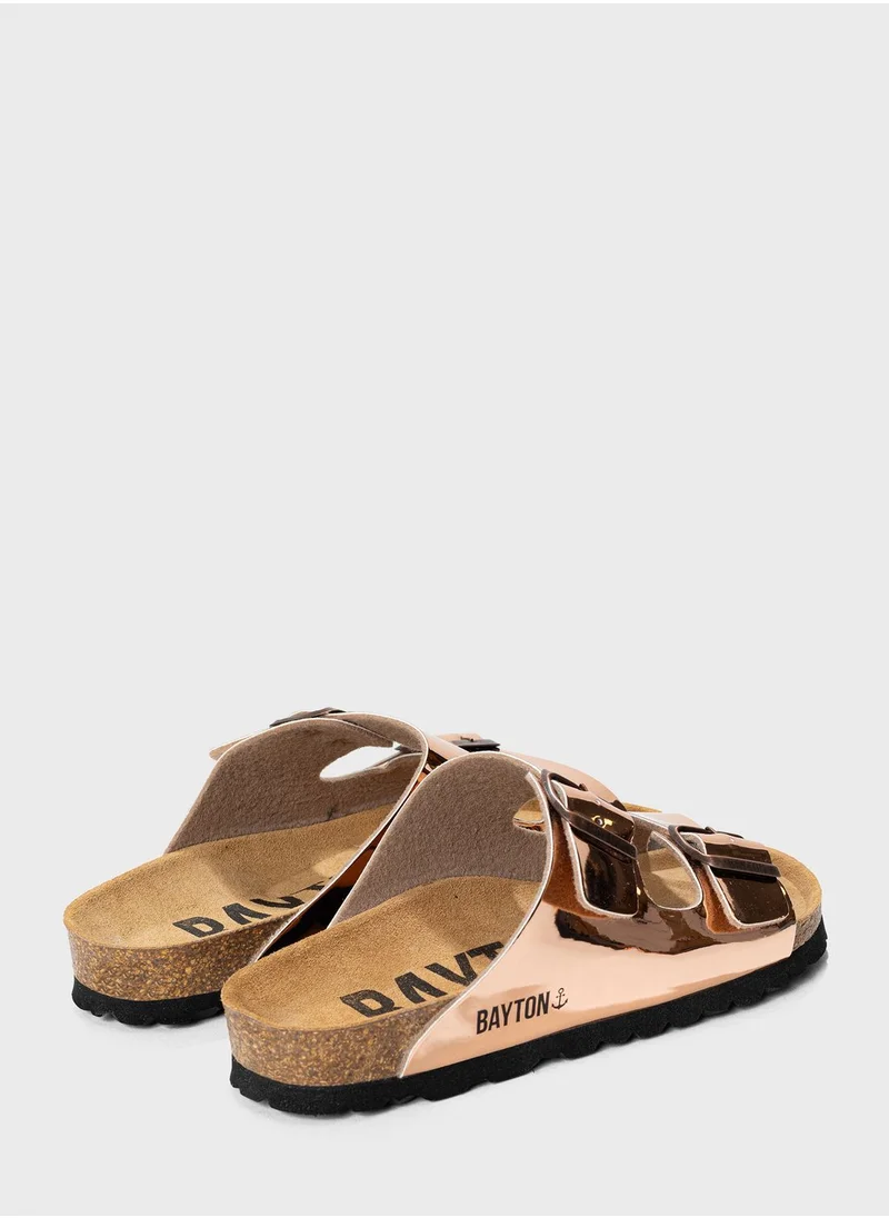 بيتون Atlas Double Strap Flat Sandals