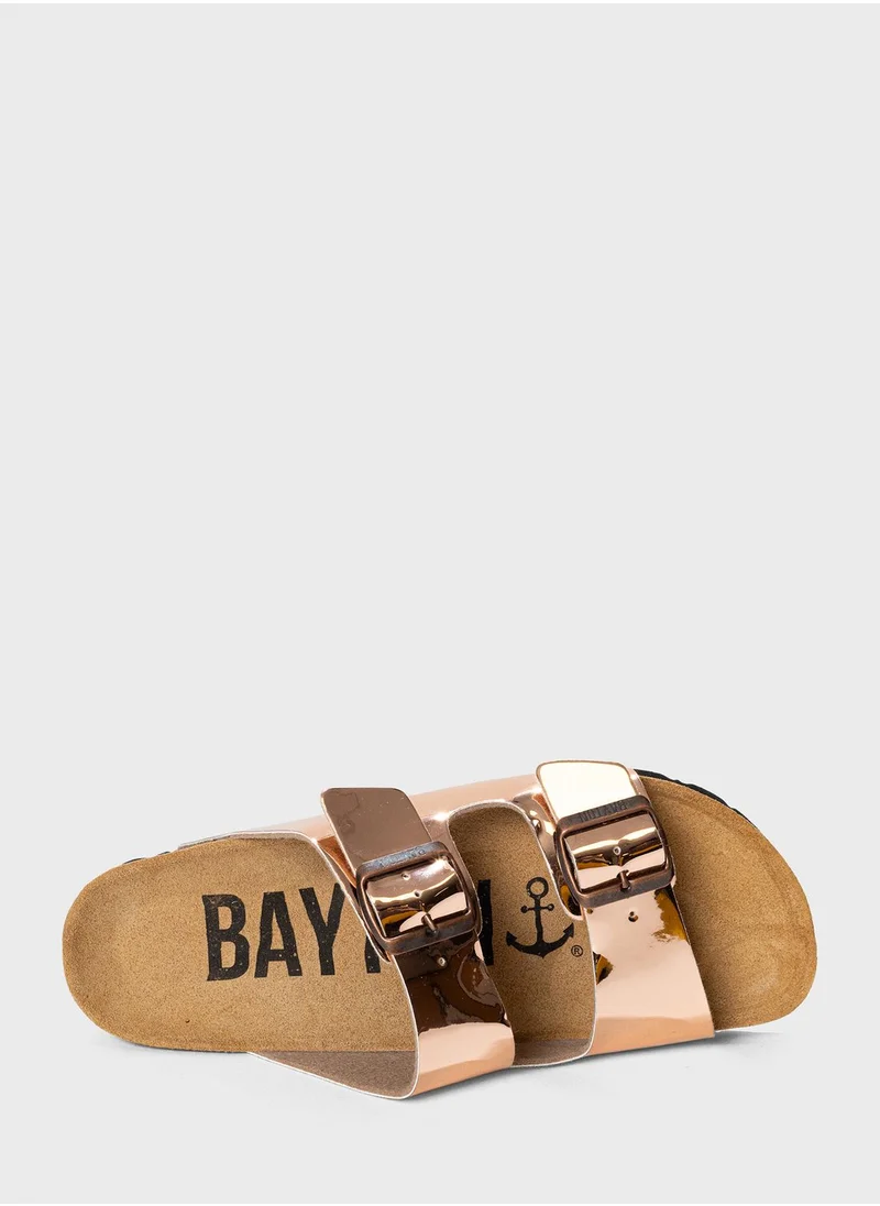 BAYTON Atlas Double Strap Flat Sandals