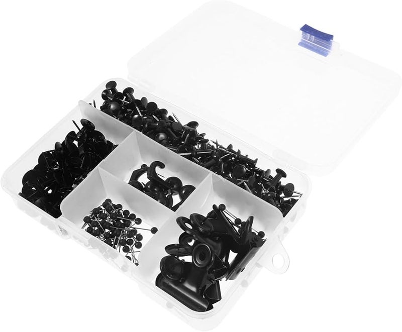 Tehaux مجموعة دبابيس معدنية دفع من 100 قطعة لوحة الحائط دبابيس ملحقات مشابك - Image 1