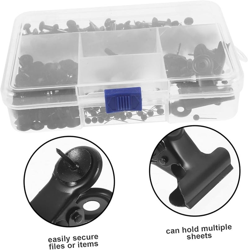 Tehaux مجموعة دبابيس معدنية دفع من 100 قطعة لوحة الحائط دبابيس ملحقات مشابك - Image 5