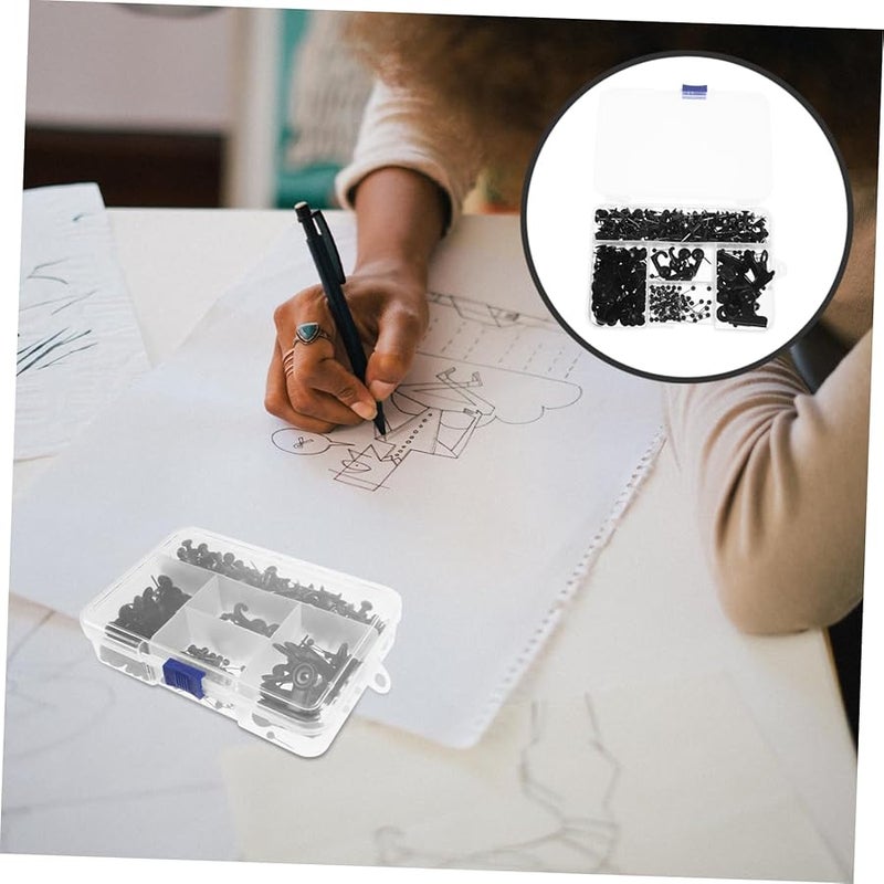 Tehaux مجموعة دبابيس معدنية دفع من 100 قطعة لوحة الحائط دبابيس ملحقات مشابك - Image 4