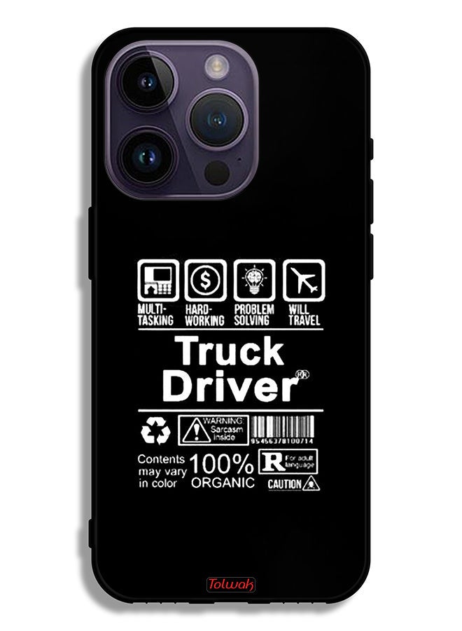 Tolwak Apple iPhone 14 Pro Protective Case Truck Driver Sticker - Image 2