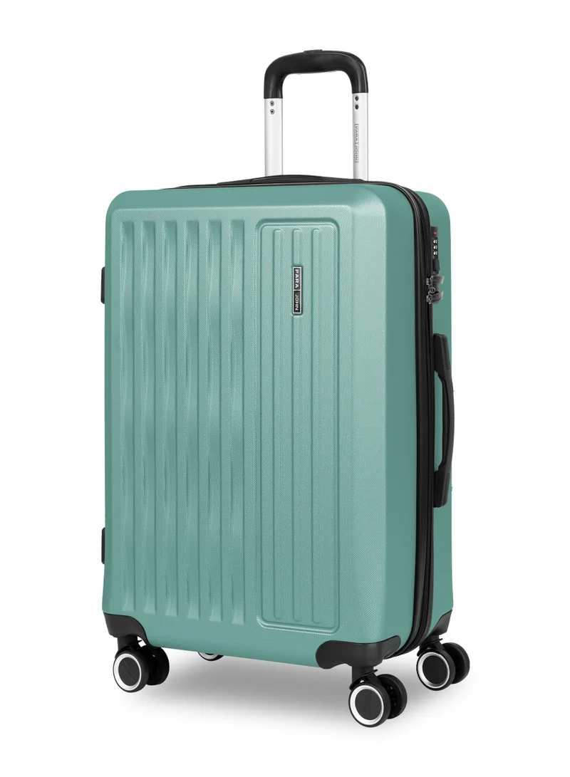 بارا جون Nexus 20 Inch Cabin Size Carry-On Luggage – 10kg Lightweight ABS Hard Shell Trolley Bag with 4 Wheel Spinner & TSA Lock, Jungle Green