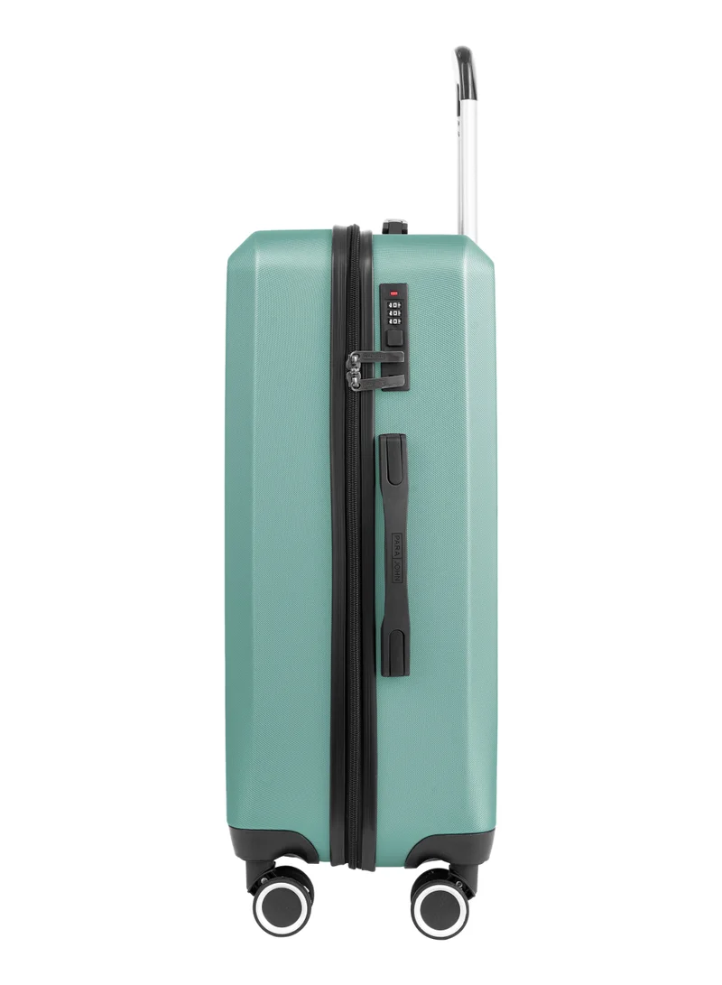 بارا جون Nexus 20 Inch Cabin Size Carry-On Luggage – 10kg Lightweight ABS Hard Shell Trolley Bag with 4 Wheel Spinner & TSA Lock, Jungle Green