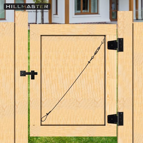 HILLMASTER Sturdy 6" Farm Flip Fence Gate Latch, Barn Door Lock Flip Latch Hardware, Rustic Gate Lock for Cabinet, Shed, Sliding Doors, Matte Black - Image 4