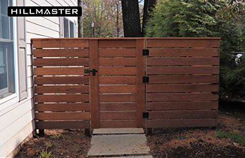 HILLMASTER Sturdy 6" Farm Flip Fence Gate Latch, Barn Door Lock Flip Latch Hardware, Rustic Gate Lock for Cabinet, Shed, Sliding Doors, Matte Black - Image 5