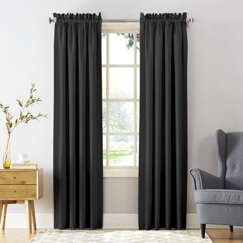 Sun Zero Barrow Energy Efficient Rod Pocket Curtain Single Panel - Image 1