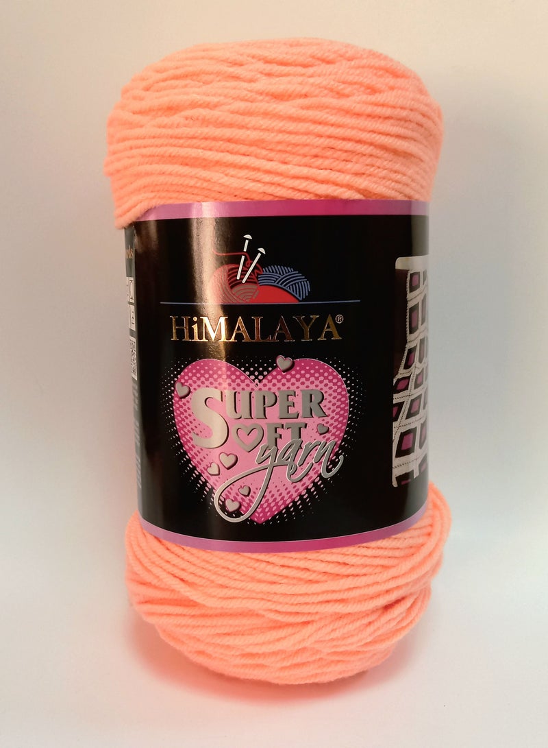 Himalaya Super Soft Yarn 100% Acrylic-Color 80830 (Pack of 2pcs)