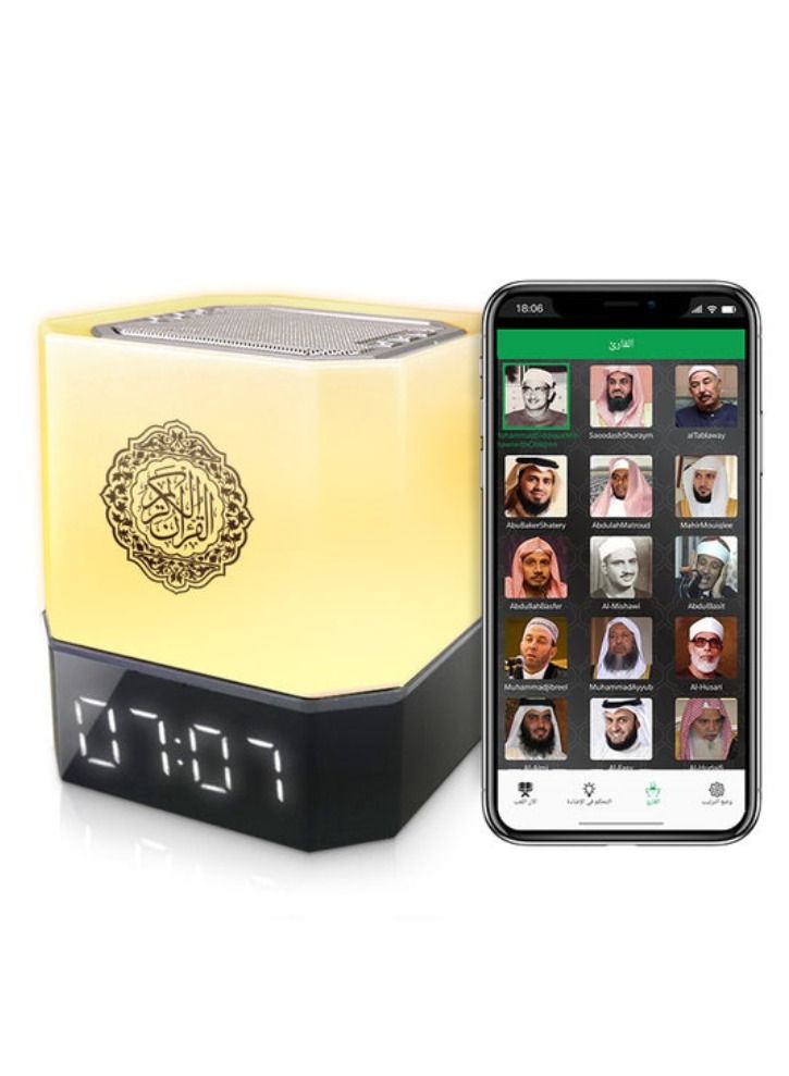 أكاليكس جديد القرآن المتكلم مع التطبيق التحكم أذان الوقت ، اللمس مصباح الرقمية القرآن لاعب ليلة ضوء قابلة للشحن السرير في الهواء الطلق مكتب الجدول مصباح - Image 1