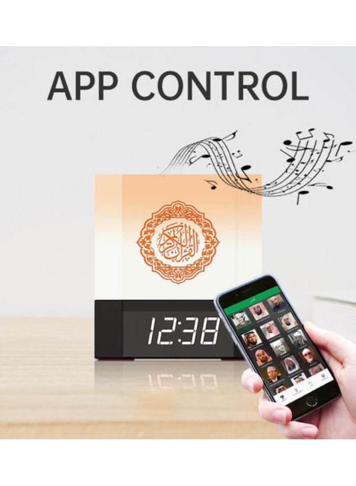 أكاليكس جديد القرآن المتكلم مع التطبيق التحكم أذان الوقت ، اللمس مصباح الرقمية القرآن لاعب ليلة ضوء قابلة للشحن السرير في الهواء الطلق مكتب الجدول مصباح - Image 3