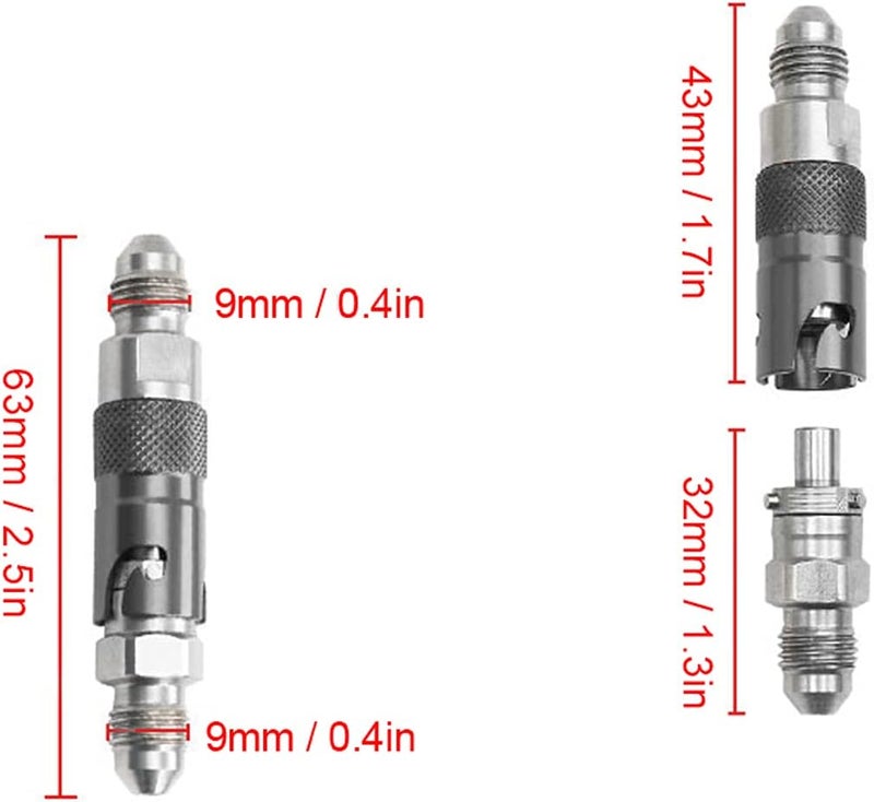 Haofy Brake Line Connector Push Twist AN3 Aluminum Fitting High Vibration For Motorsports Hydraulic Clutch Oil Fluid Hose Builds (SW-21032-BL) - Image 3