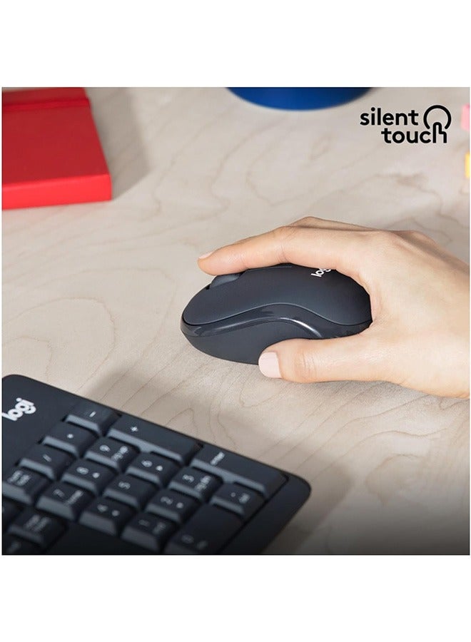 Logitech MK295 Silent Wireless Mouse and Keyboard set, equipped with SilentTouch technology, all-digital numeric keypad, advanced optical tracking, delay-free wireless, reducing noise by 90% - Image 2