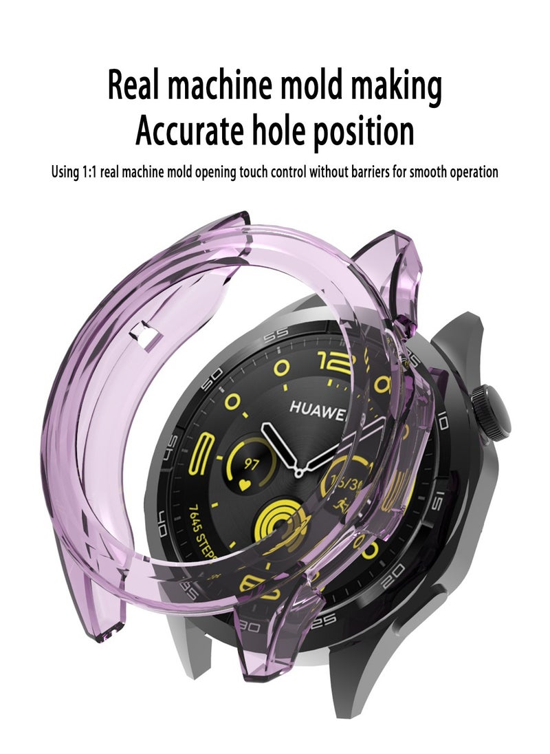 X-level Case Shell Compatible with Huawei Watch GT4 46mm [NO Screen Protector] With Soft Anti Drop TPU Scratched Resistant Protective Case Cover for Men Women Smartwatch Accessories  - Image 2