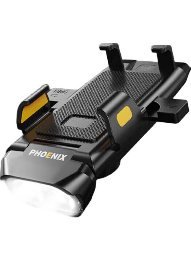 Phoenix Bicycle Light, Night Riding Light, Front Light, Ultra-Bright Flashlight, Bicycle Riding Equipment, Phone Holder, Mountain Bike Accessories - Image 1