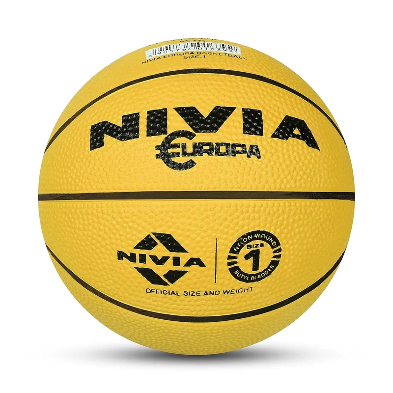 نيفيا Nivia Europa Basketball Size 1 - Yellow