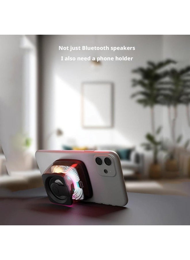 Arabest Mini Portable Magnetic Bluetooth Wireless Desktop Speaker RGB Light Ambient - Image 4