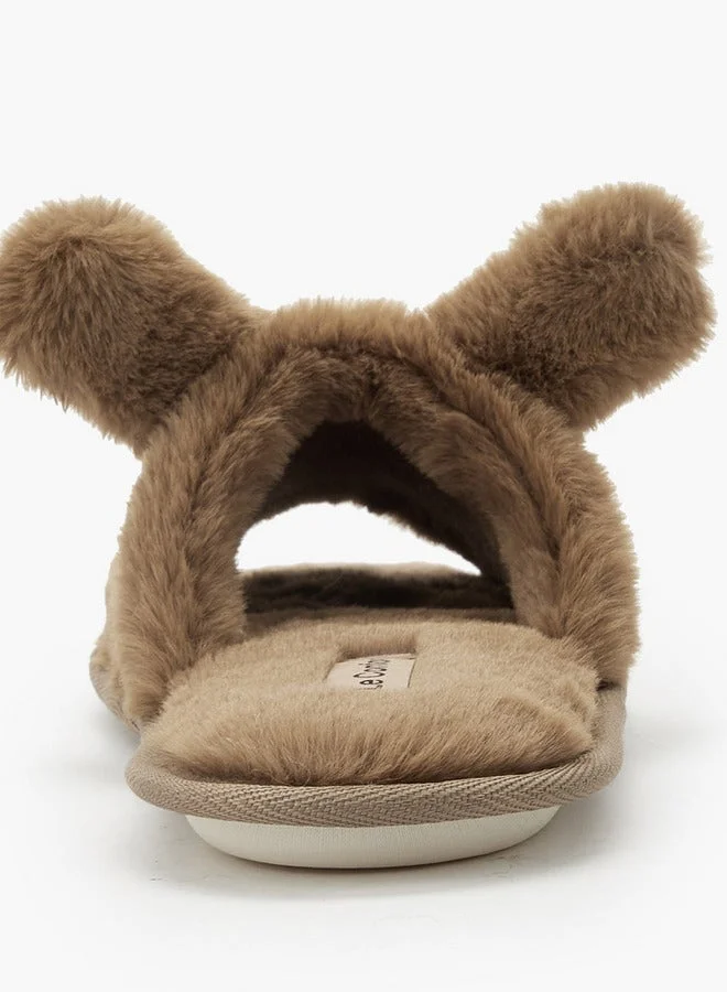 Le Confort Women Ear Applique Bedroom Slippers