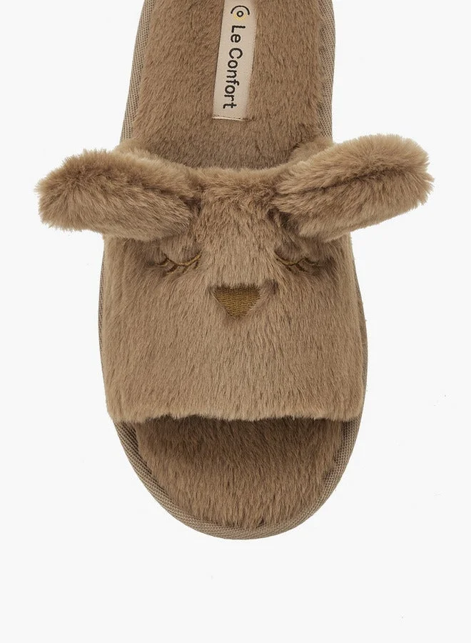 Le Confort Women Ear Applique Bedroom Slippers