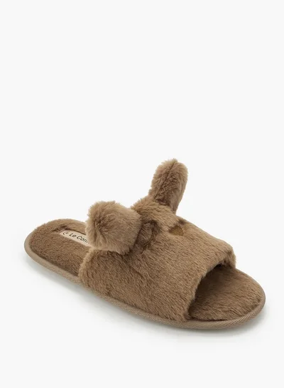Le Confort Women Ear Applique Bedroom Slippers