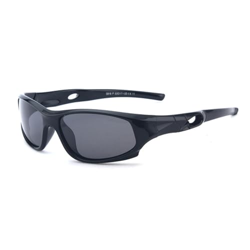 Karsaer Polarized Cycling Sunglasses for Kid Boys Girls Kids Square Sports Glasses E1334 - Image 1