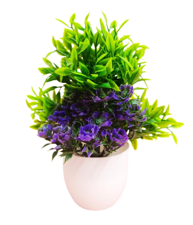 Dekorly Artificial Potted Plants, 8 Pack Artificial Plastic Eucalyptus Plants Small Indoor Potted Houseplants, Small Faux Plants for Home Decor Bathroom Office Farmhouse (Multi-G) - Image 4