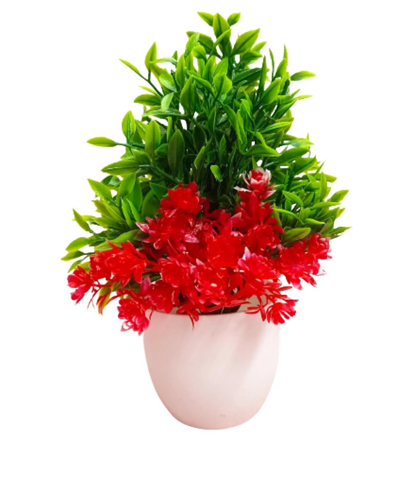 Dekorly Artificial Potted Plants, 8 Pack Artificial Plastic Eucalyptus Plants Small Indoor Potted Houseplants, Small Faux Plants for Home Decor Bathroom Office Farmhouse (Multi-G) - Image 3