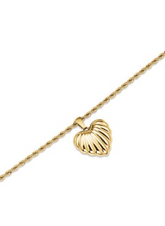 RoseField Rosefield Ridged Heart Pendant Necklace - JNHPG-J1007  - Image 2