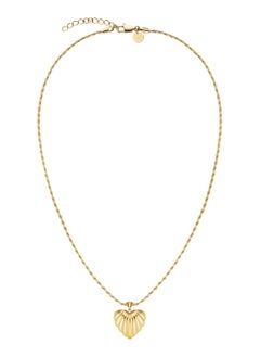 RoseField Rosefield Ridged Heart Pendant Necklace - JNHPG-J1007  - Image 4
