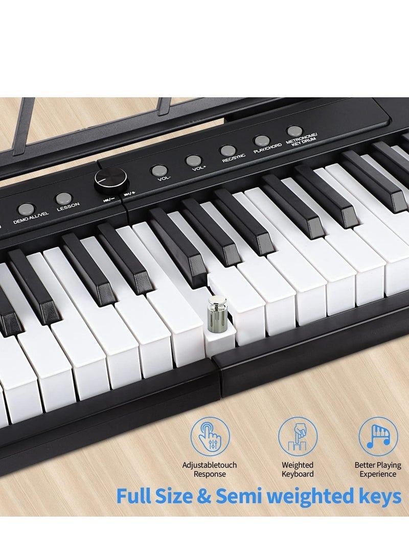 Arabest 88 Key Piano Keyboard Beginner Electric Digital Piano with Full Size Semi Weighted Keys,Sustain Pedal, Power Supply, Stand, Carrying Case,Headphones - Image 2