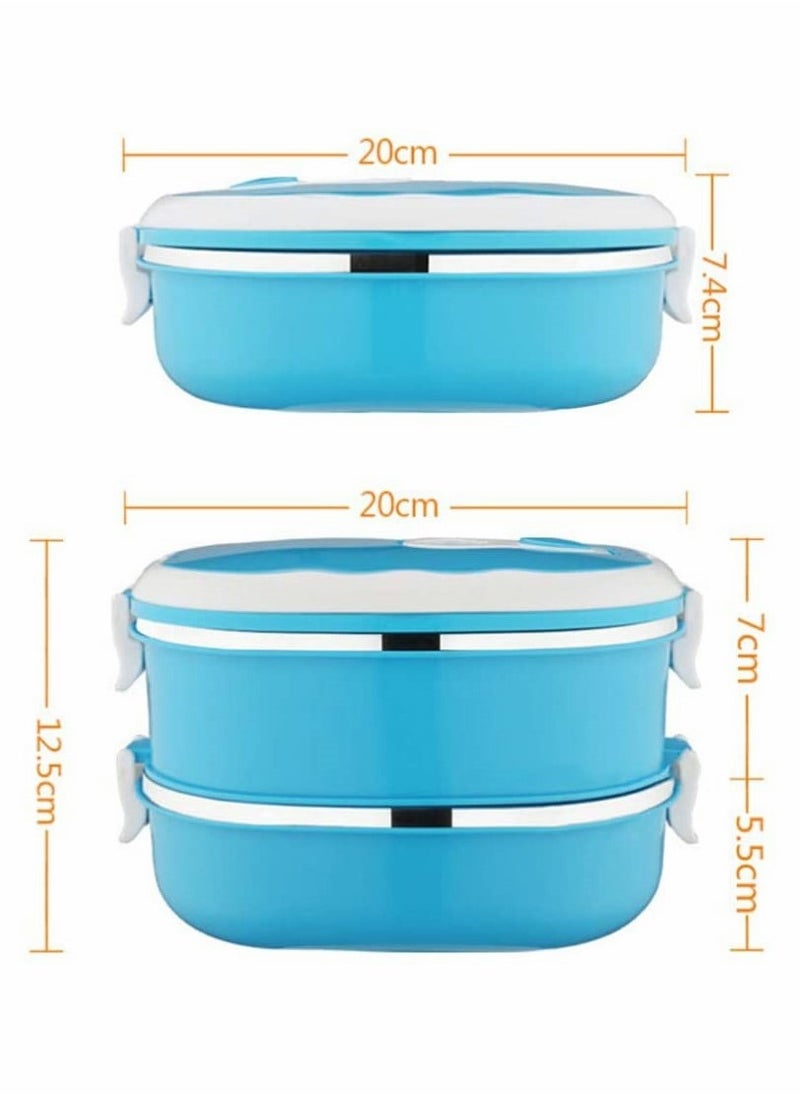 Excefore - Rectangular Thermal Lunch Box, Stainless Steel Lunch Container - Image 1
